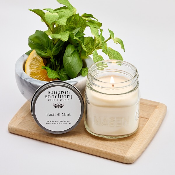 Basil & Mint Kitchen Candle - Image 2