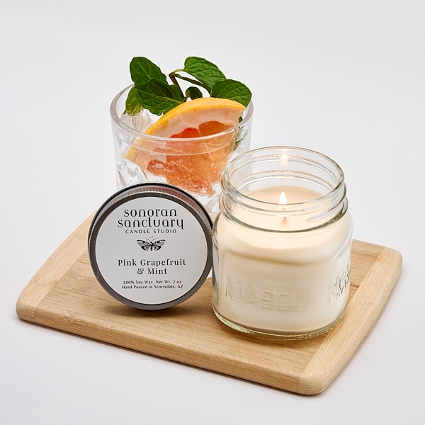 Pink Grapefruit & Mint Kitchen Candle - Image 2