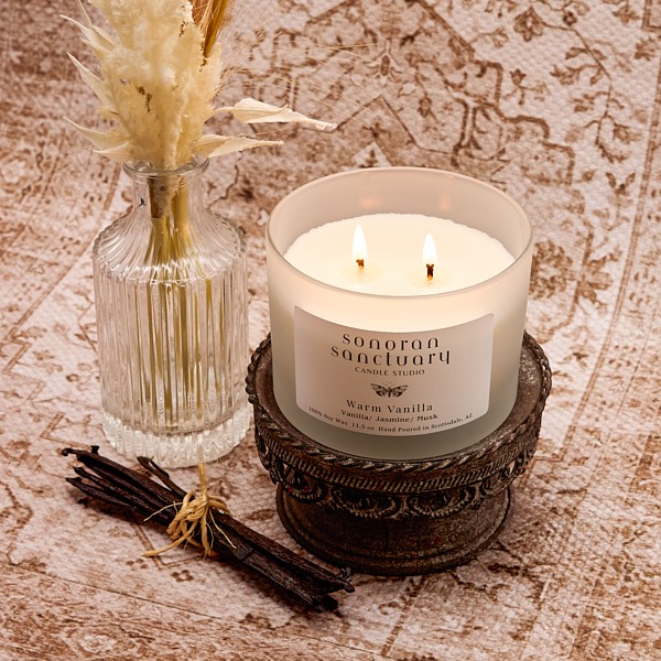 Warm Vanilla Tumbler Candle - Image 2